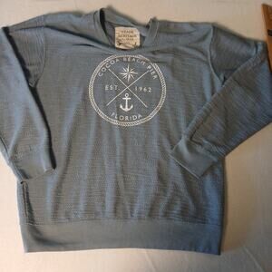 Trade Heritage Womens Size Large Sweater Blue Coco Beach